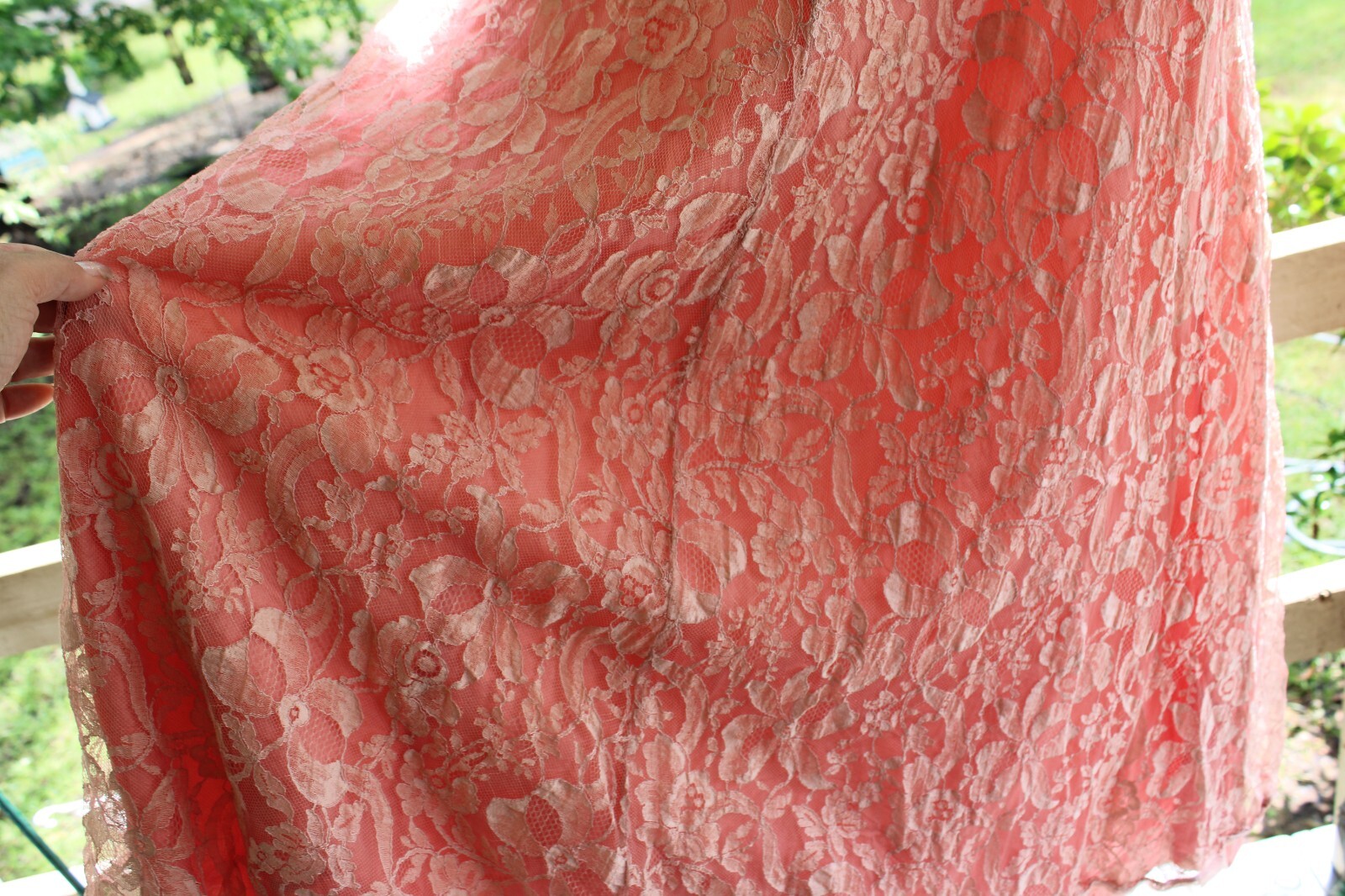 ALL LACE & TAFFITA FULL LENGTH DRESS TAGGED LADIES INTERNATIONAL Workers UNION