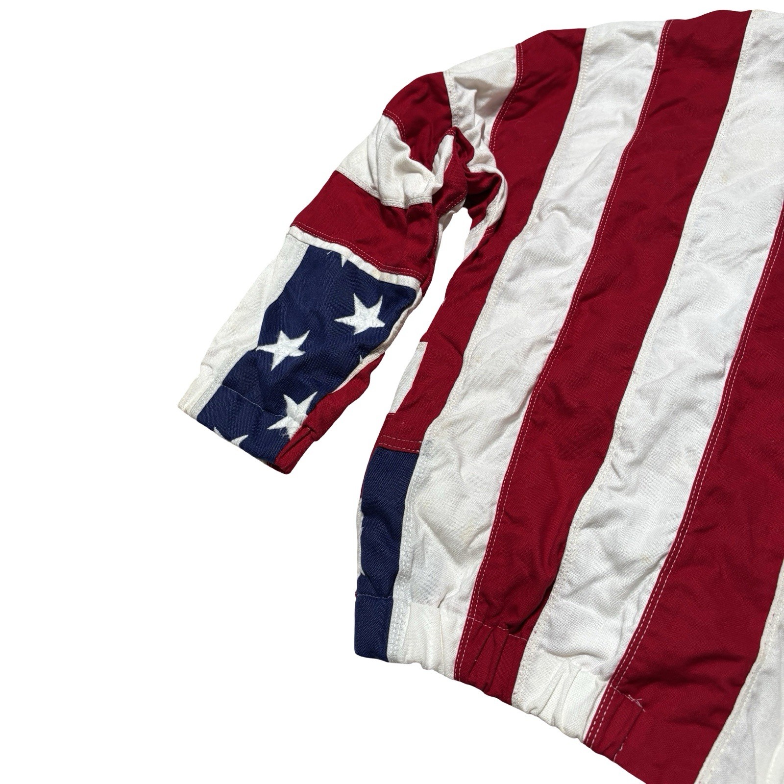 Vintage 90s Limited Edition LTD “The Flag” United States Flag AOP Jacket M 25×24
