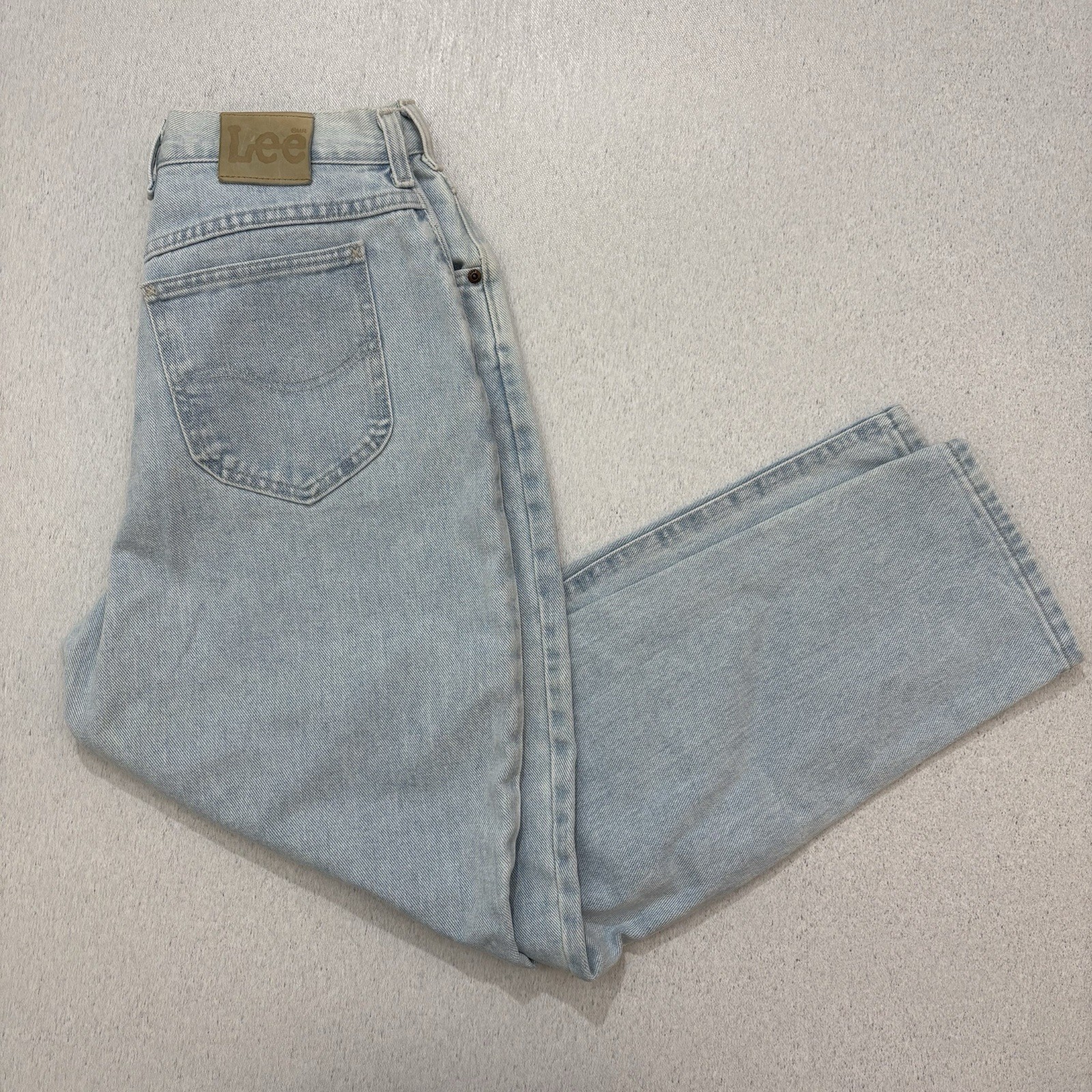 Vintage 90s Lee MR Womens High Rise Mom Pants Jeans Size 12 S USA Blue Faded