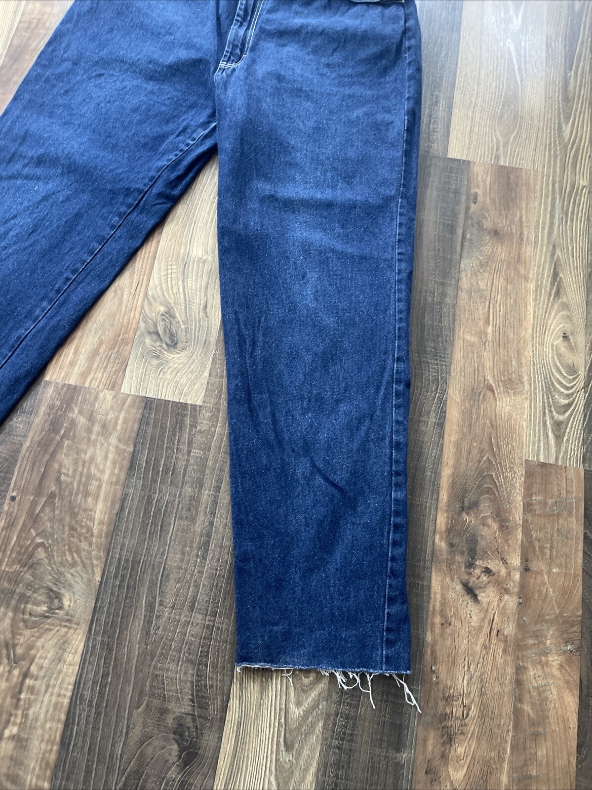 Pizzazz New York Paris Blue Jeans Elastic Waist Talon 42 Zipper size W30 L28.5