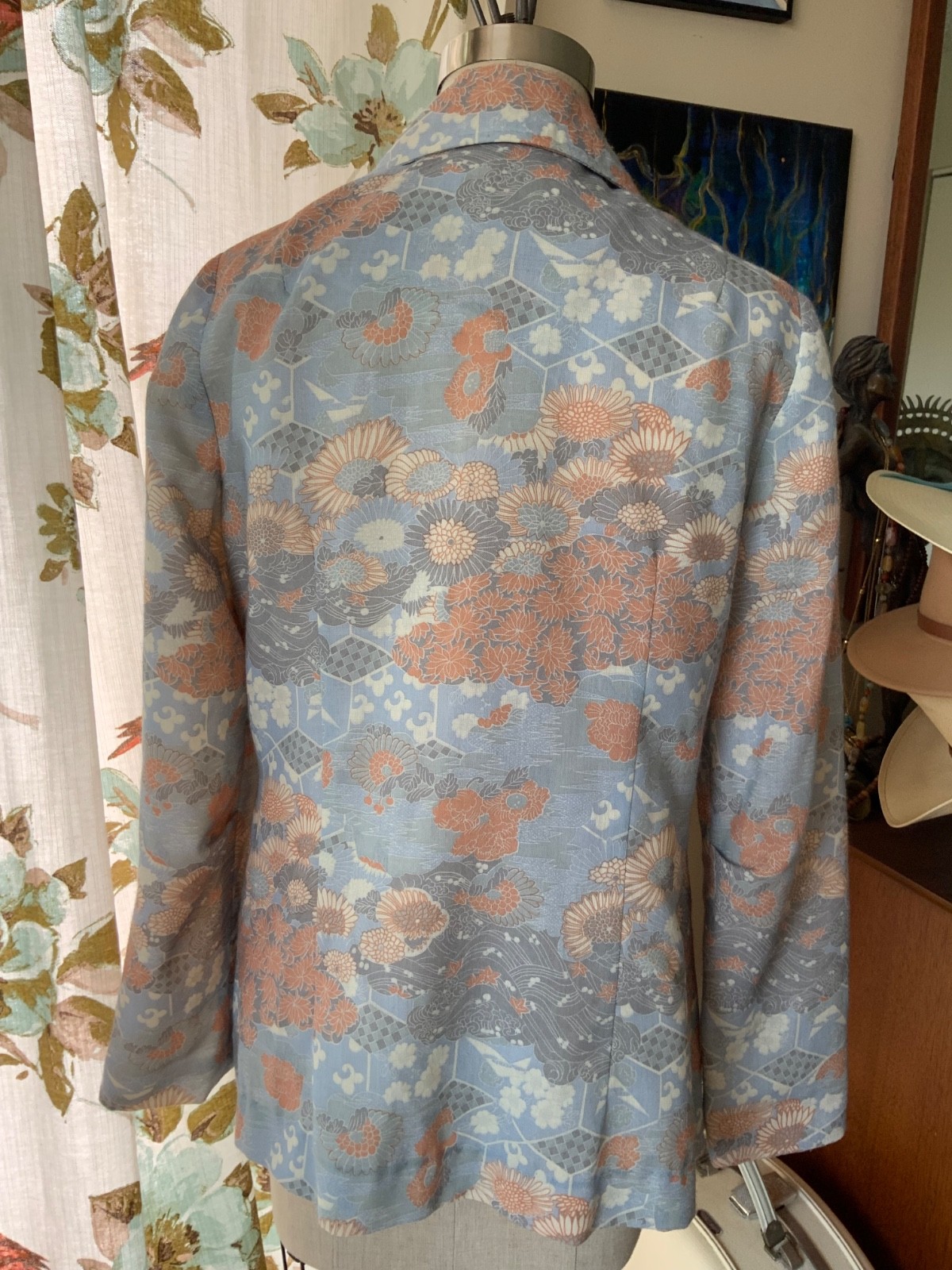 Vintage Collegian of California Asian inspired Blazer