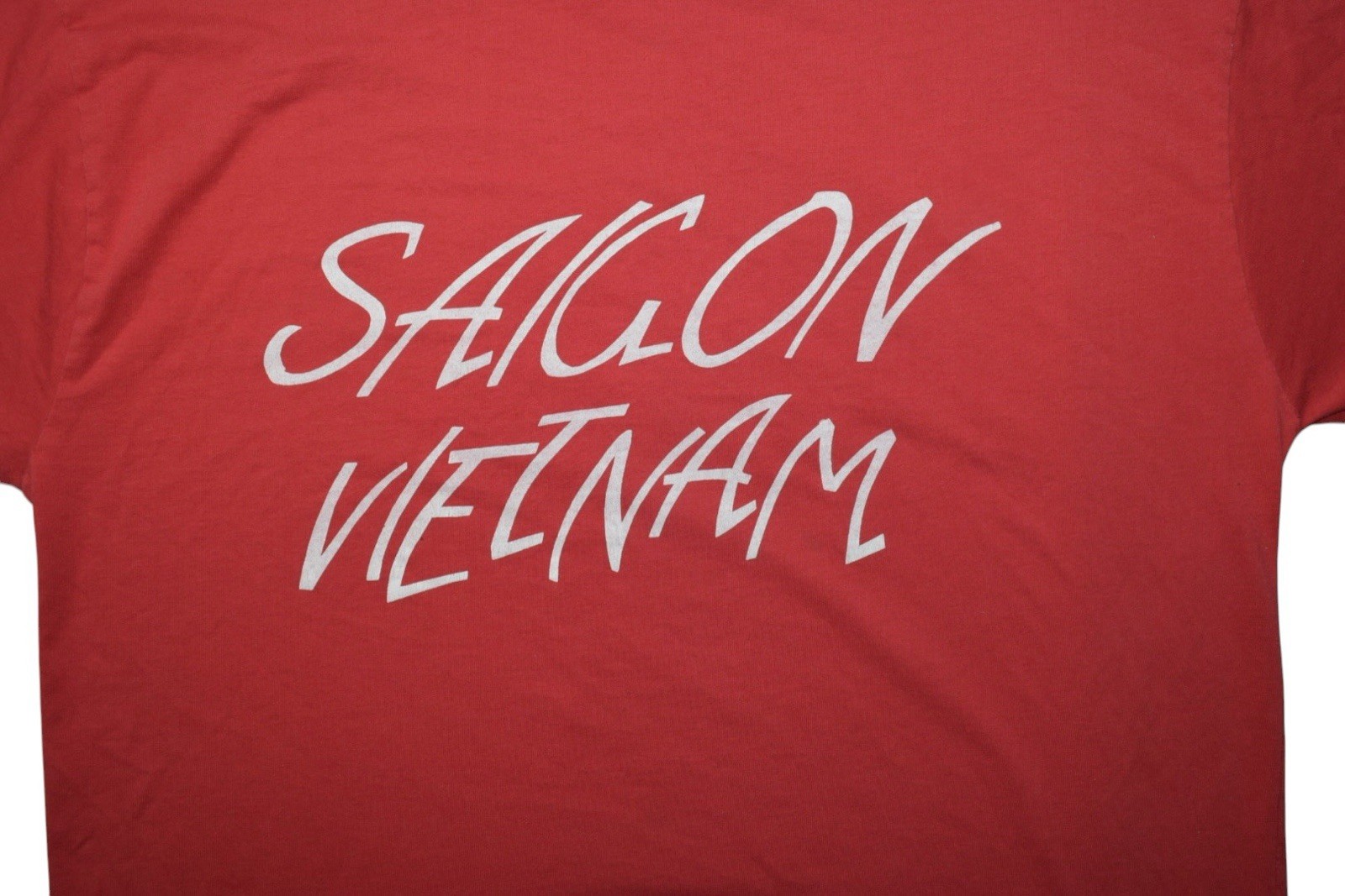 Vintage Hard Rock Cafe Saigon Vietnam T Shirt Red Graphic Cotton XXL #1627