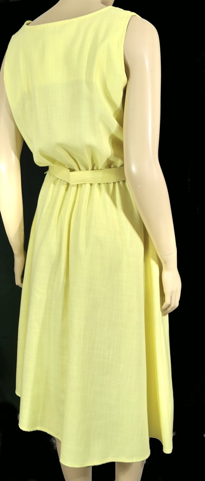 Vintage 70s California Looks Yellow A Line Sun Dress W Jacket M