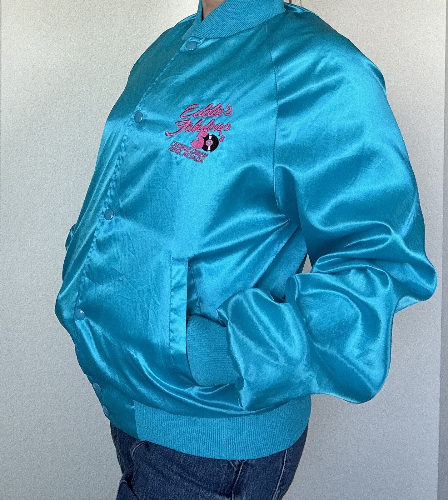 Vintage Eddie’s Fabulous 50’s Casino & Diner Jacket Sz S Reno NV Westark