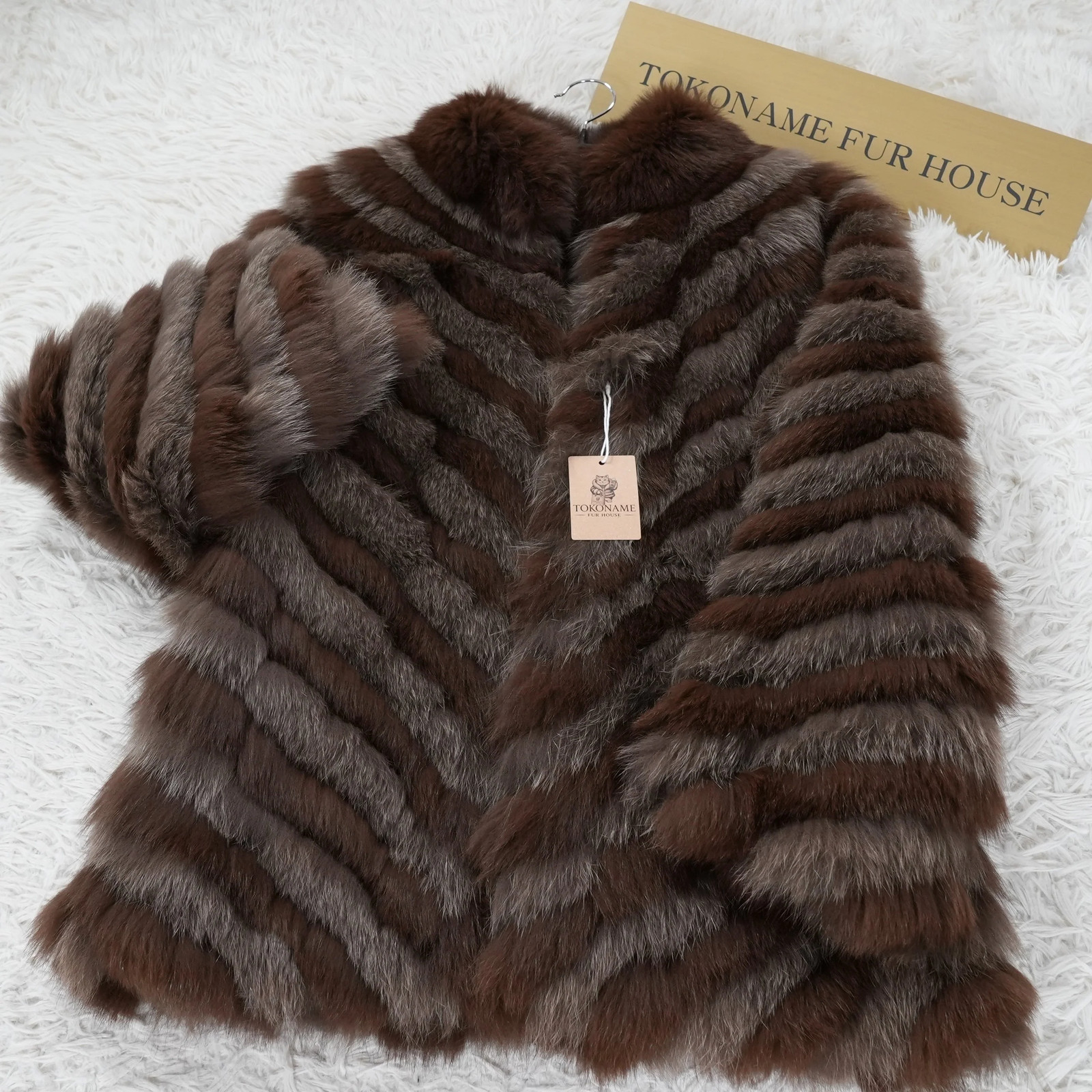 Two tone Dyed Fox Fur Coat SAGA FOX – Genuine Vintage Fur From Japan
