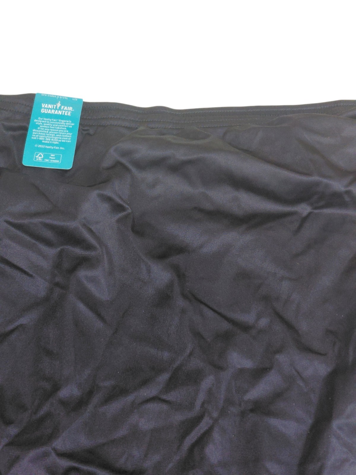 Vintage Vanity Fair Brief Mid Black Size 9/2XL