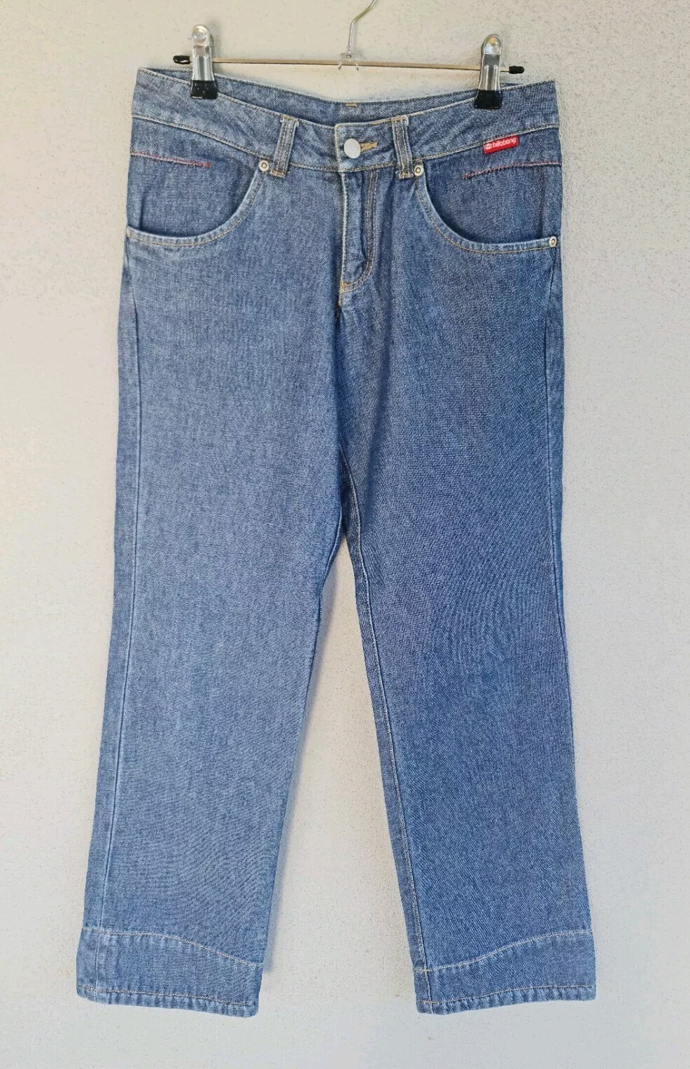 VINTAGE BILLABONG Denim Jeans Size 8 XS Mid Blue 90’s Non-Stretch Retro