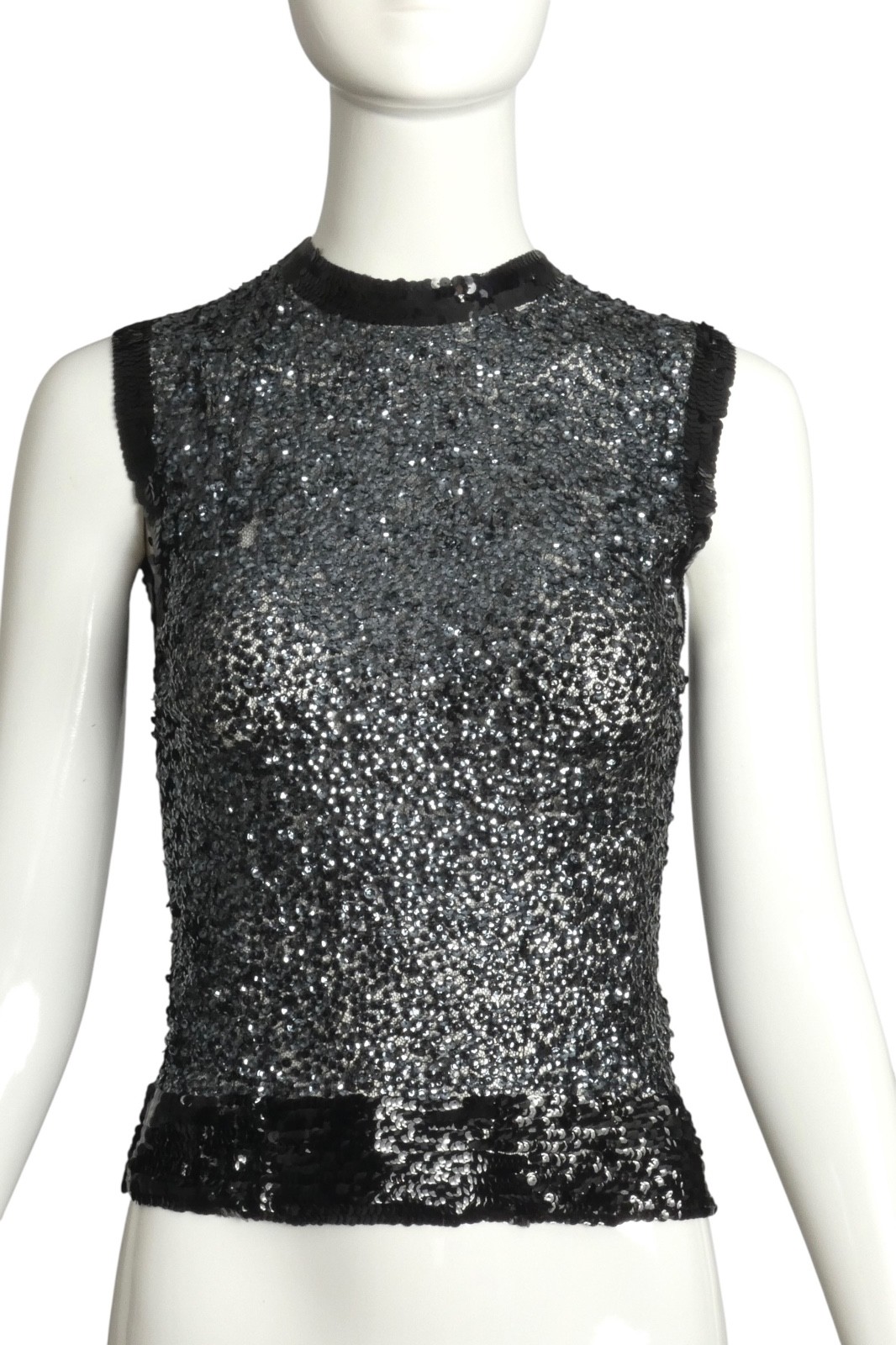 1930s Navy Sequin Shell, Size 2