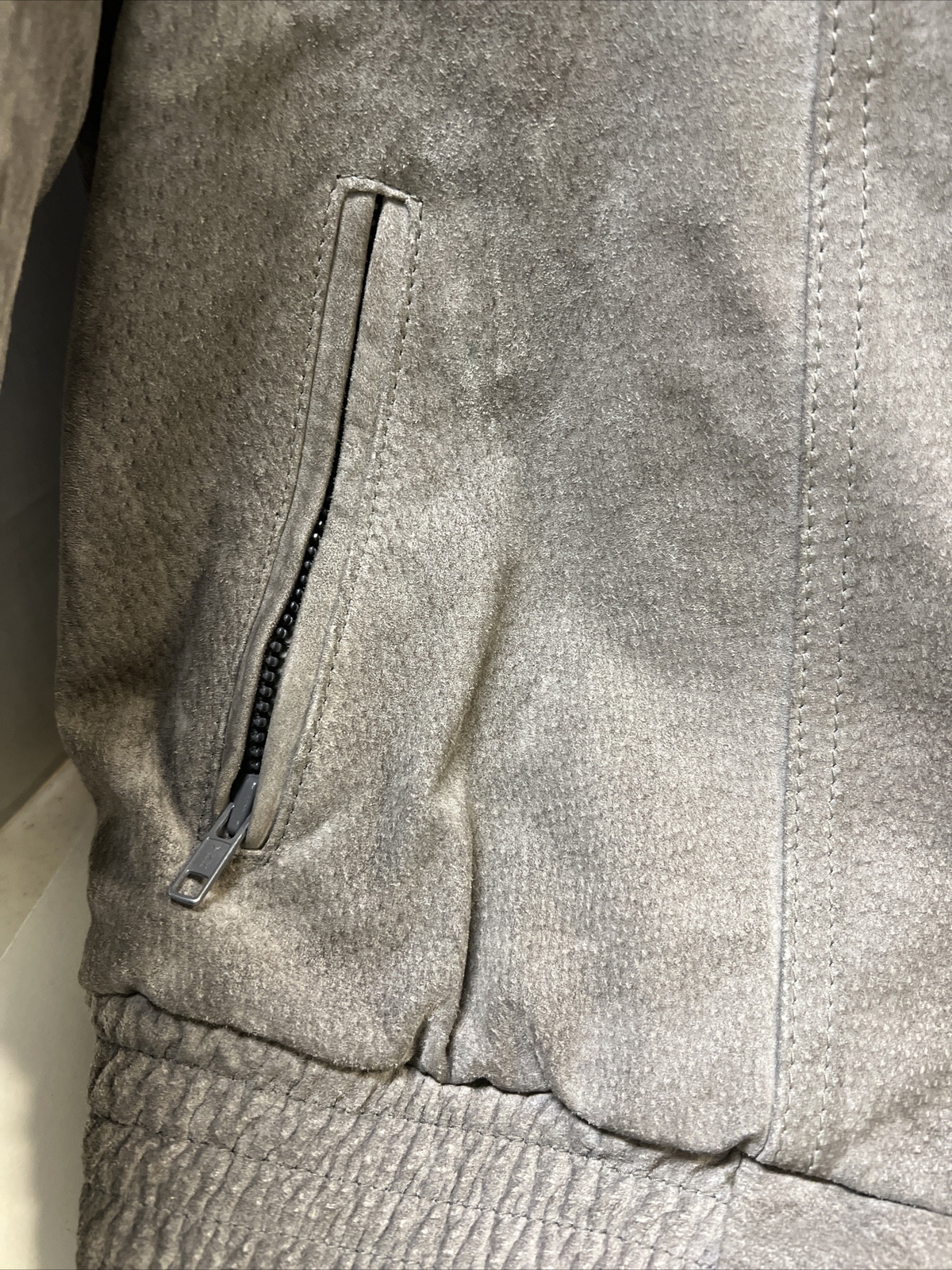 Vintage Sergio Valente leather jacket grey