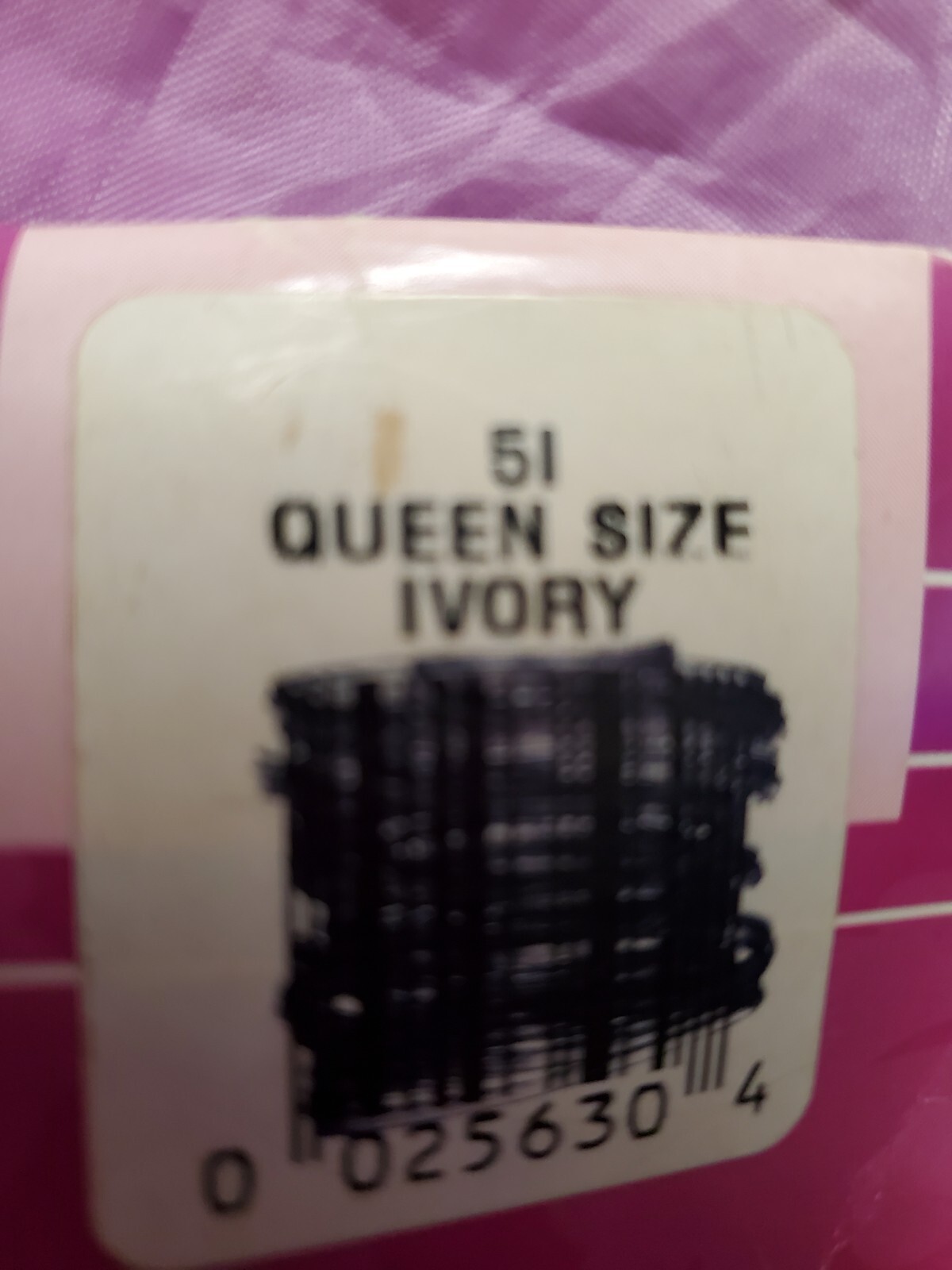 1987 Vtg Queen Size Tights Ivory White Reinforced Band Pathmark – USA Made