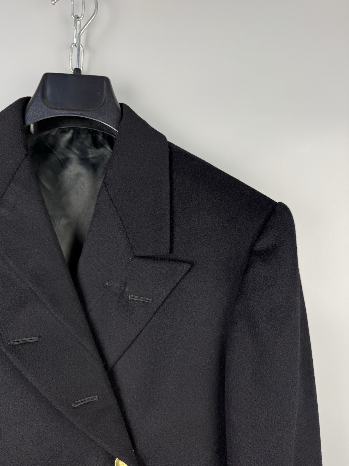 Vintage 1972 Gieves Hawkes Blazer Wool Cropped Naval Officer Jacket Coat