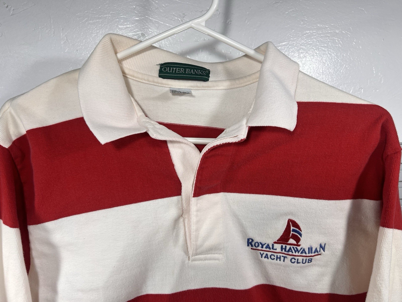 Vintage Hawaiian Yacht Club Graphic Made In USA Outer Banks- Size Medium
