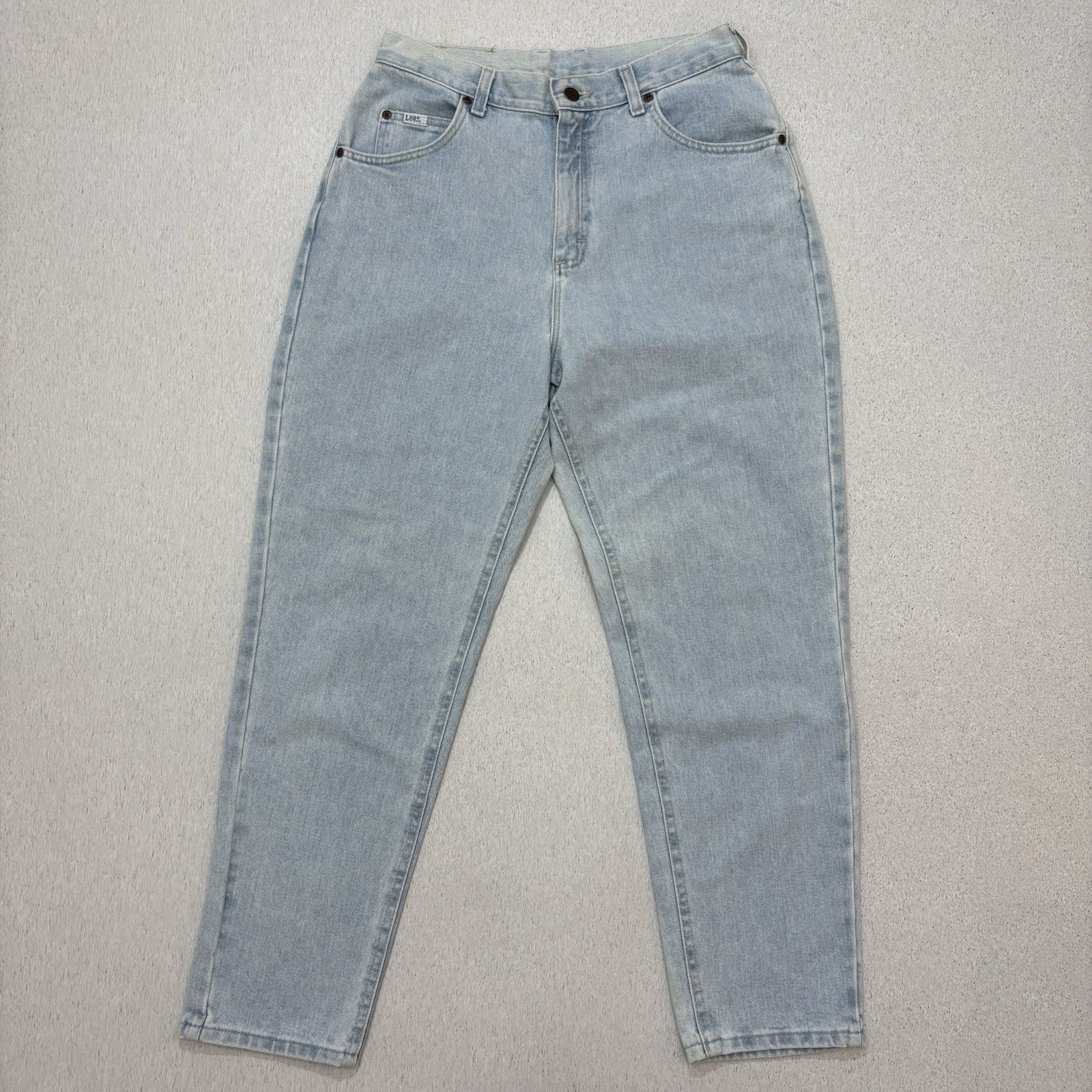 Vintage 90s Lee MR Womens High Rise Mom Pants Jeans Size 12 S USA Blue Faded