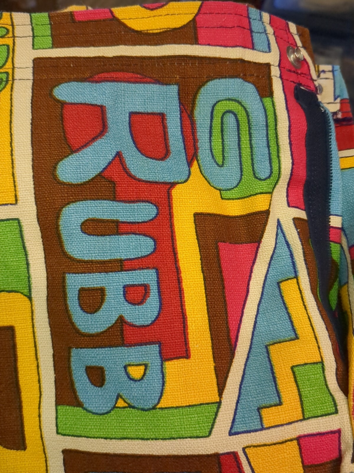 1960s Deadstock Robert Bruce Grubb Surf Shorts Pop Art Hippie Shorts Swim AAA+!