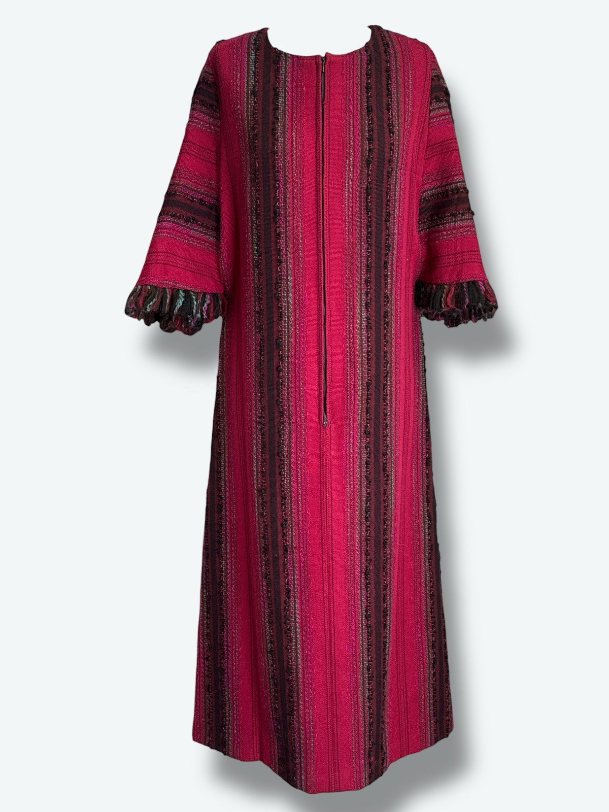 1960s/70s Arolan Kutomo Wool Striped Maxi Dress – Made in Finland