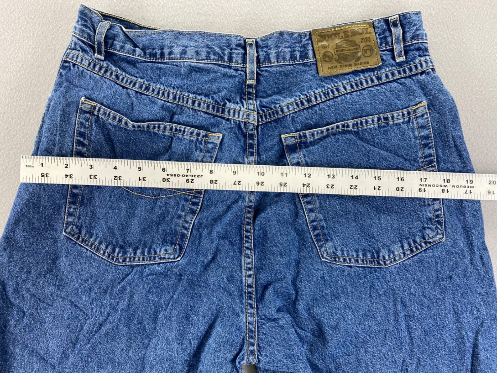 Vintage 90’s Bugle Boy Collection For Her Blue Jean Shorts Womens 14 100% Cotton