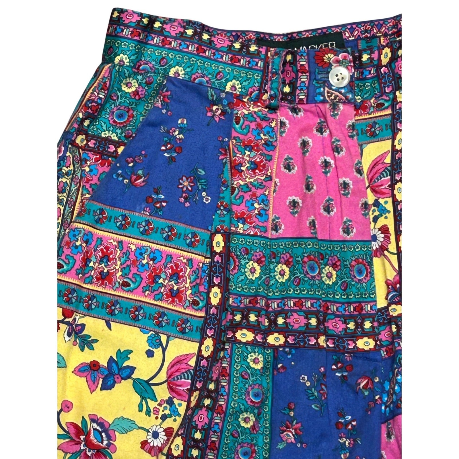 Bushwacker USA Vintage Patchwork Floral Shorts Multi Color Womens Size 4