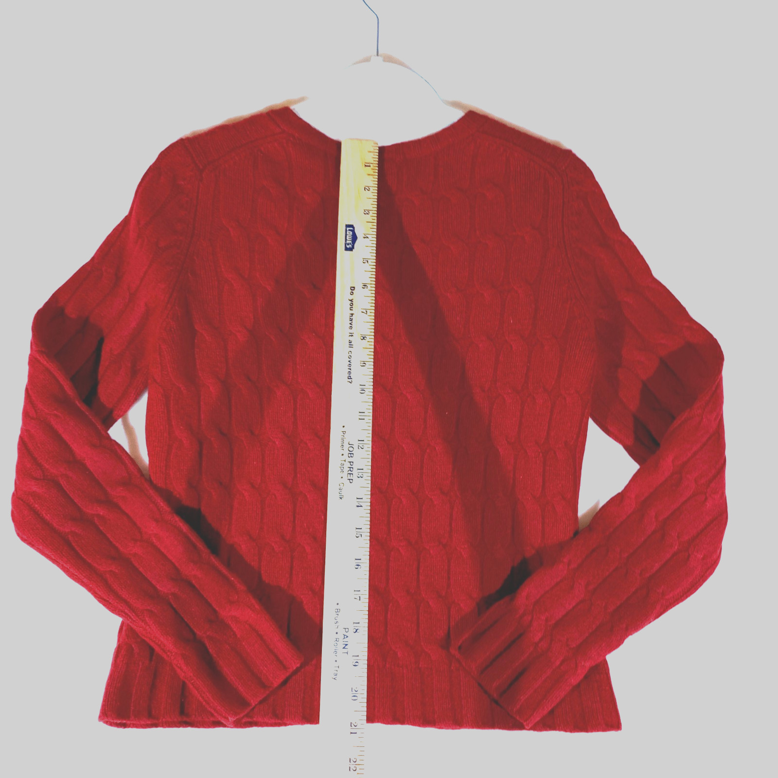 Vintage GAP Women’s M Lambs Wool Sweater EUC Cable Knit Cardigan Red Y2K BOHO