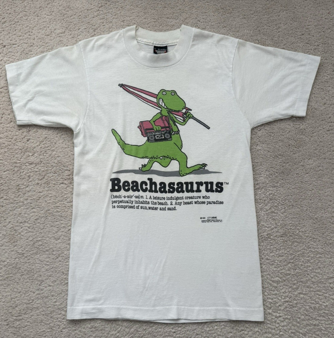 Vintage Screen Stars Best Beachasaurus 1986 T-Shirt Size M Made in USA