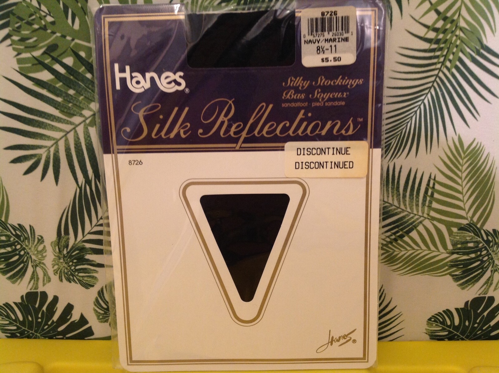 Vintage Pantyhose Hanes Stockings Color Navy size 81/2-11 BSTA99