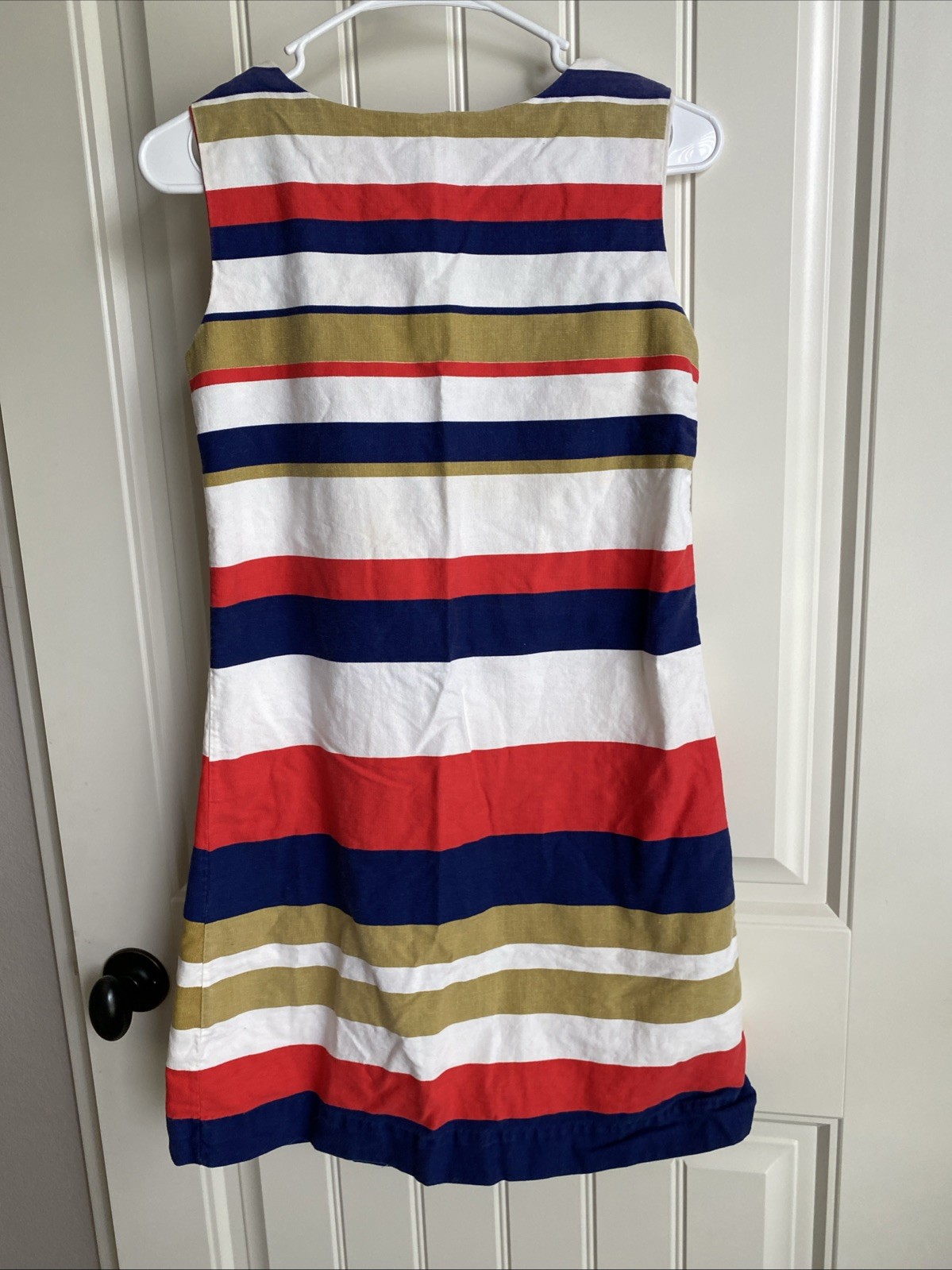 Starlite of Miami Vintage Dress small S 70’s resort sleeveless coastal cotton XS
