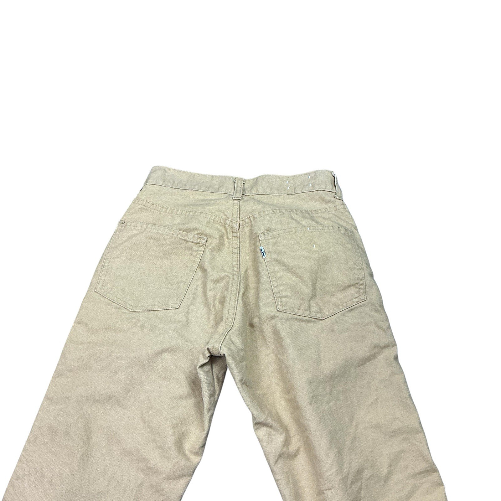 Vintage Levi’s 1960/70s white tag tan Big E jeans 24 x 27 USA
