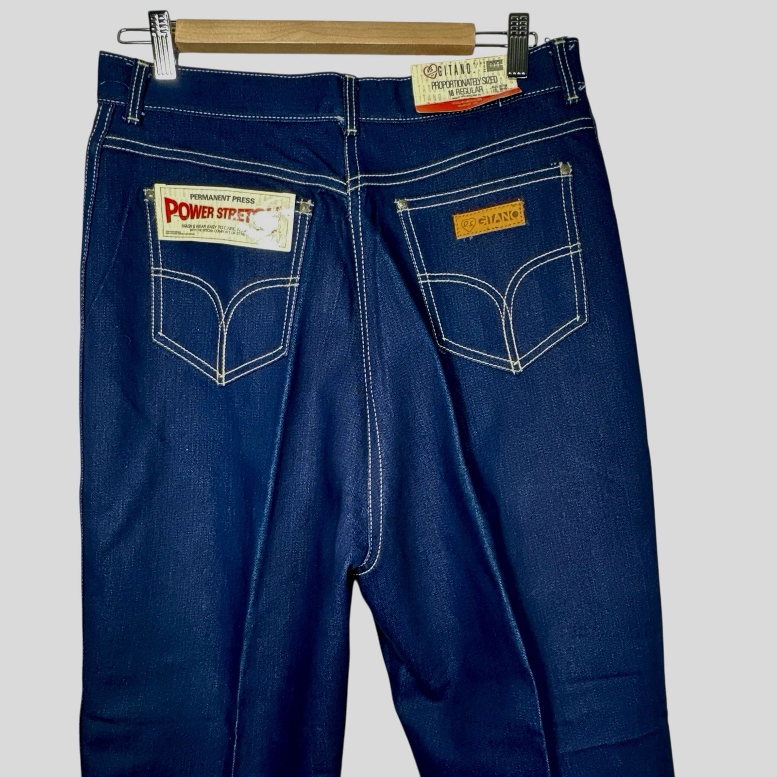 Vintage PS GITANO Plus Jeans Power Stretch DARK Indigo 18 Regular