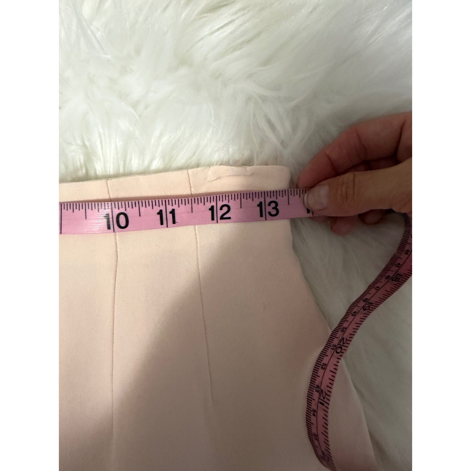Vintage Chaus – Silk Blush Pink Petite Pencil Skirt Feminine Classic Old Money