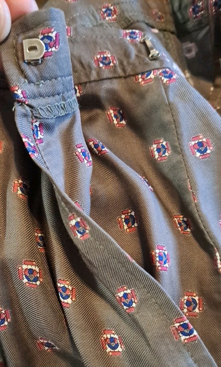 Vtg Talbots David Brooks Collection Skirt Sz 16 Made In USAGrn Blue Floral