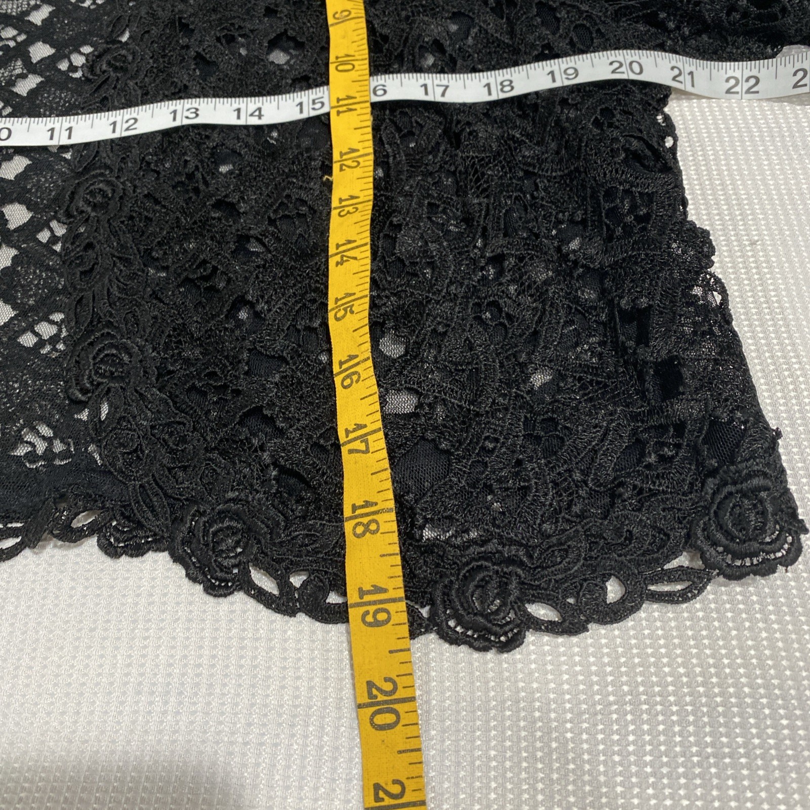 Vintage San Andre Black Lace Cropped Jacket No Size Tag See Measurements