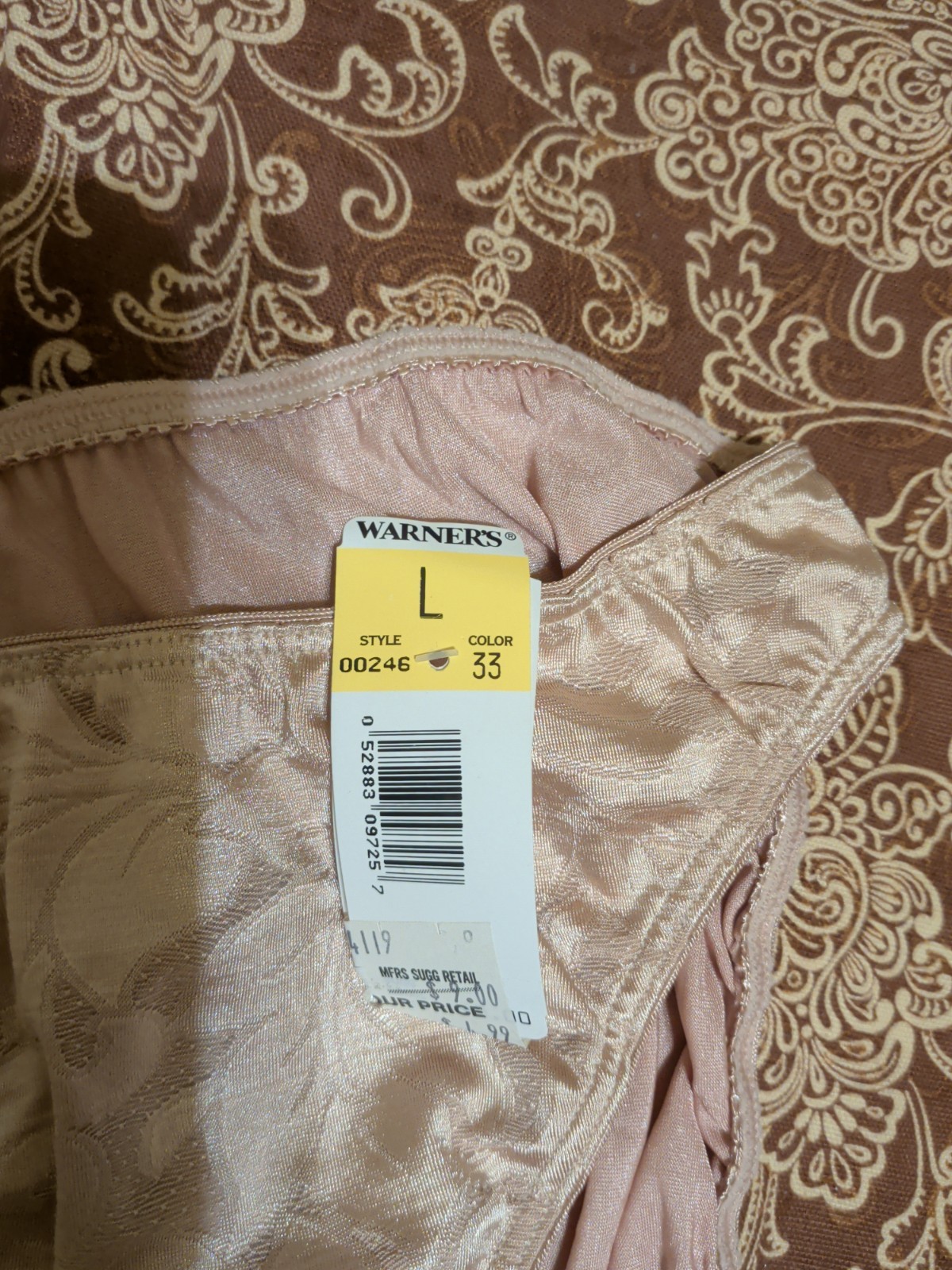 Vintage Warner’s Satin Bikini Panties Size Large