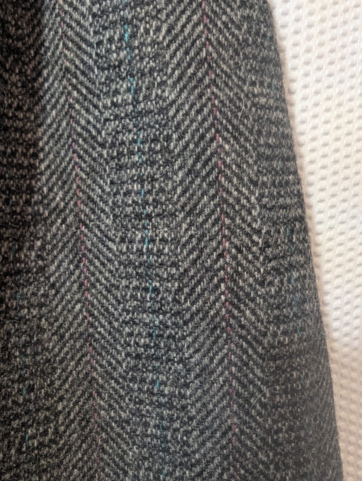 Vintage Harris Tweed Hand Woven Scottish Wool Skirt Size 14