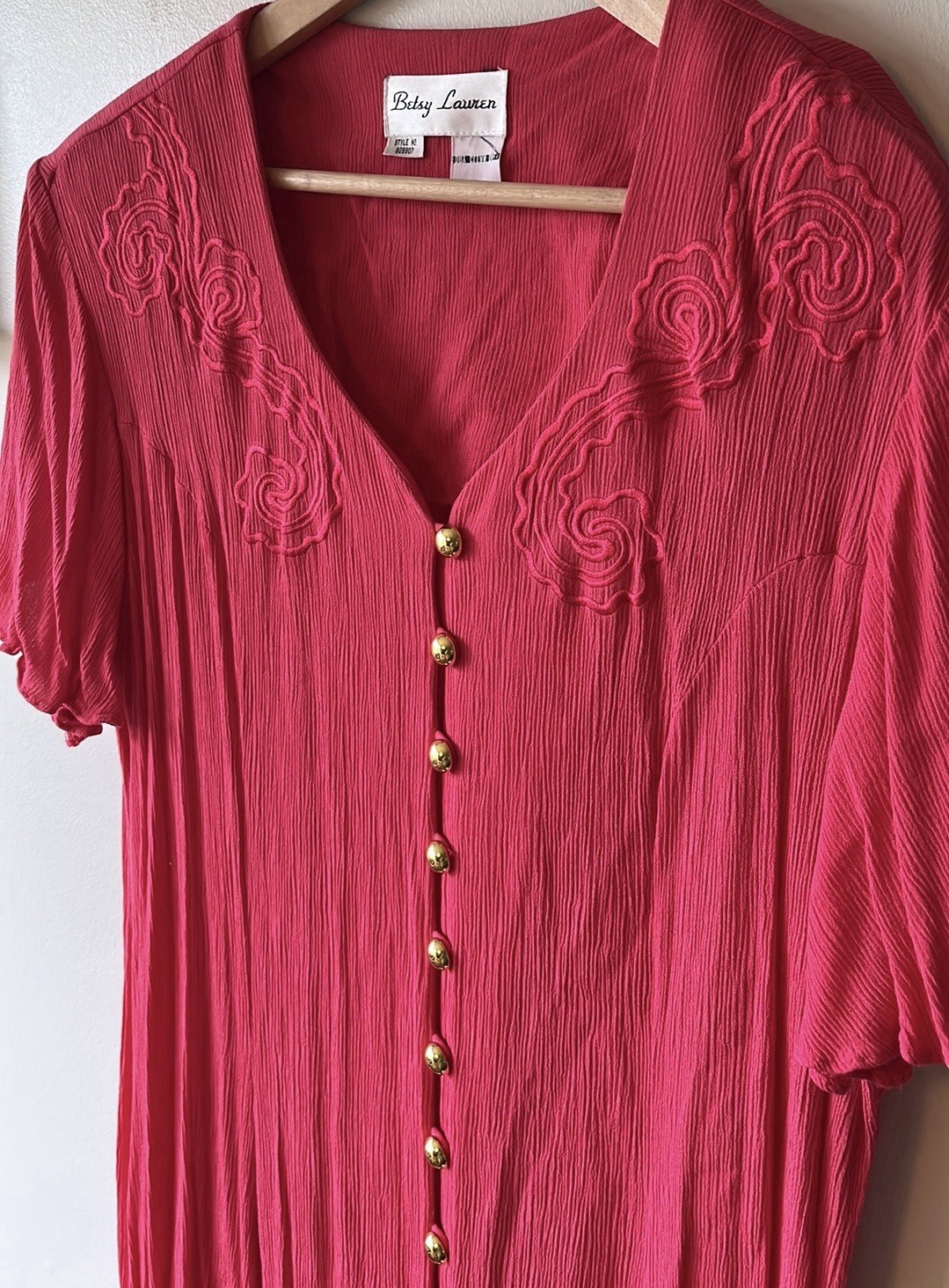 Vintage Betsy Lauren Button-Down Dress