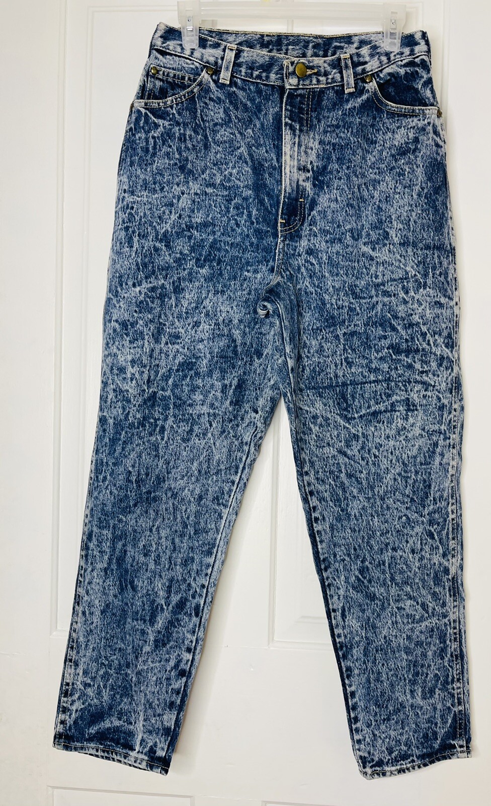 VTG P.S. Gitano 10 short Jeans Relaxed Taper Mom High Waist Acid Wash 31 X 28