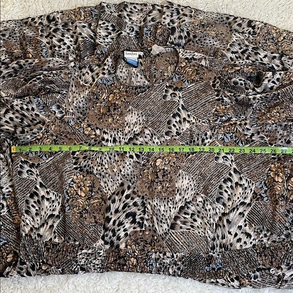 Vintage Neiman Marcus Montage Dimensions Pattern Dress Sleeves Plus Sz Designer