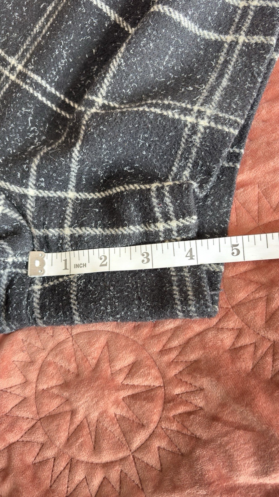 Vintage Esprit Wool Blend Plaid High Waist Shorts Made In USA Women’s 9/10 S M