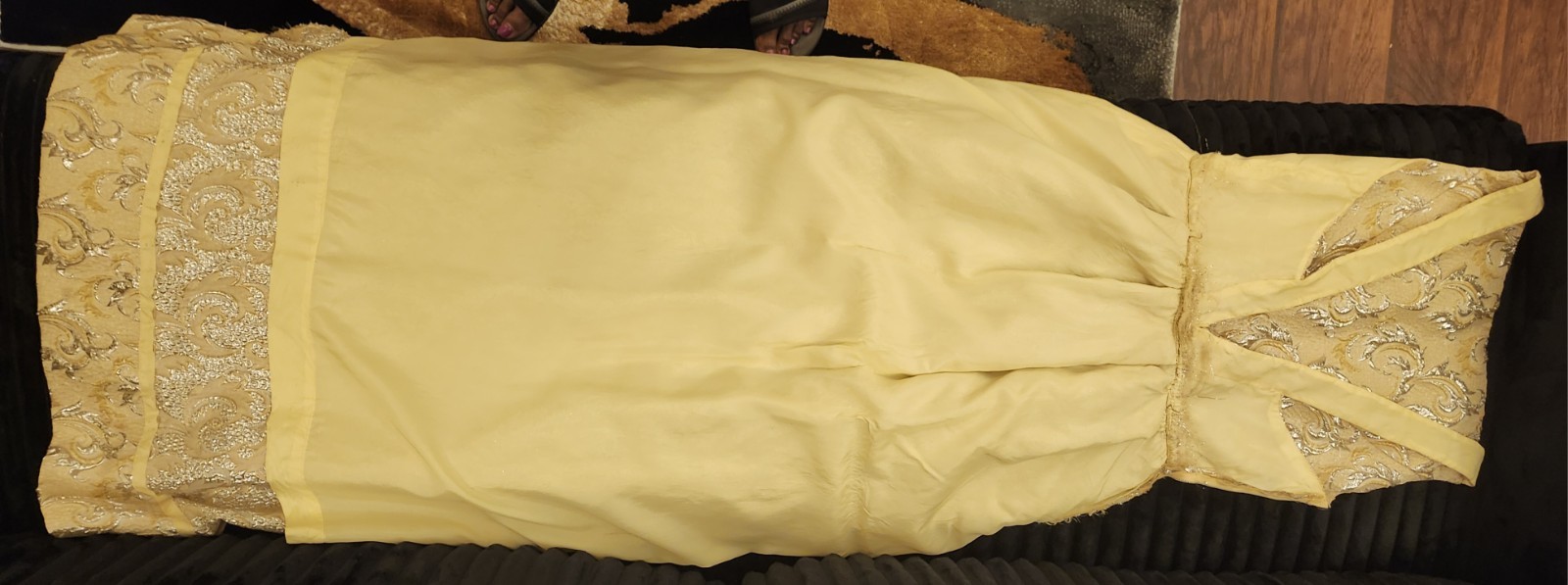 Vintage Custom Formal Long Dress Size M With 25″ waist
