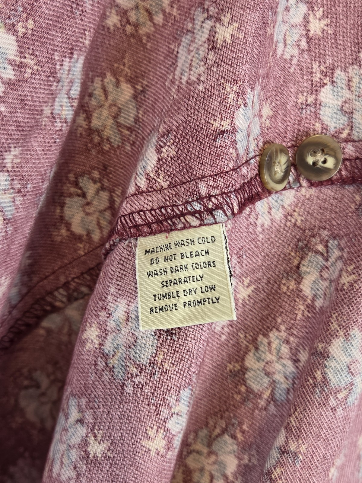 Vtg 90s Eddie Bauer Floral Maxi Dress Large Cottagecore Grunge Americana Cotton