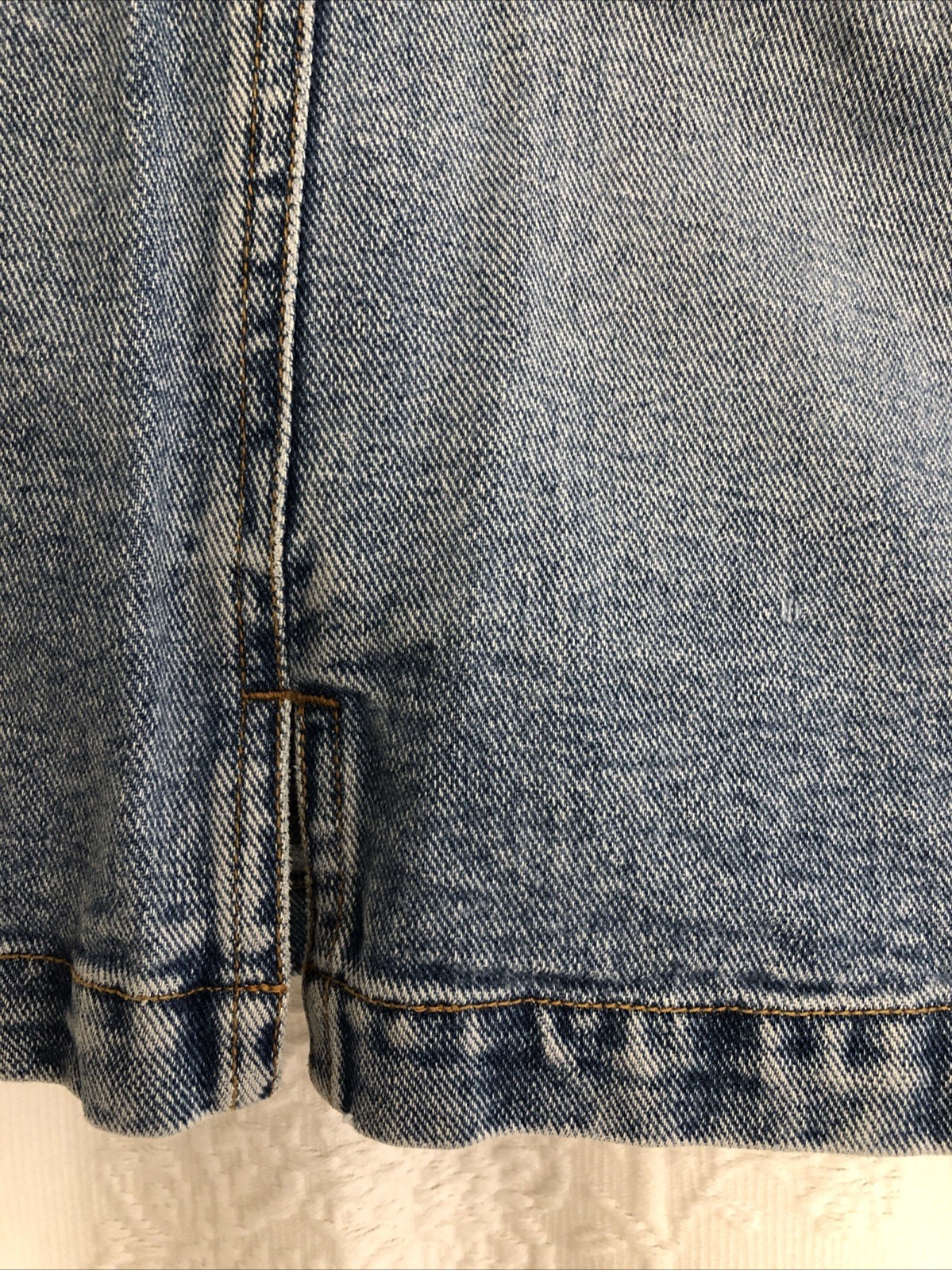 Vintage Marithe Francois Girbaud 100% Cotton Denim Skirt 28” Waist