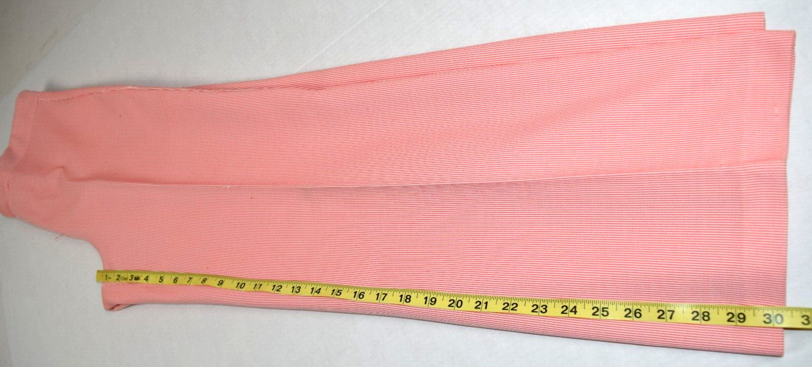 Vintage Top Pants Set Ecco Bay Size S/M 70s Red White Candy Stripe Poly Made USA