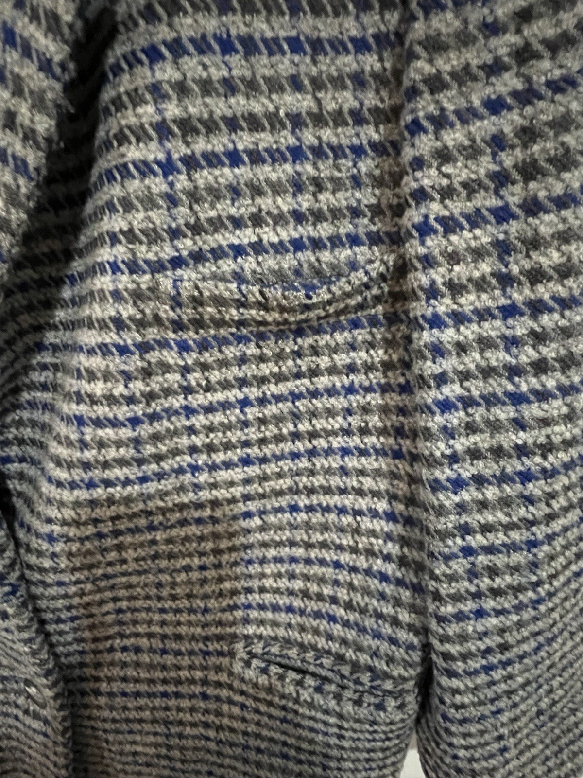 VTG Linda Allard Ellen Tracy Sz 8 Wool /Cashmere Houndstooth 2 Button Jacket EUC