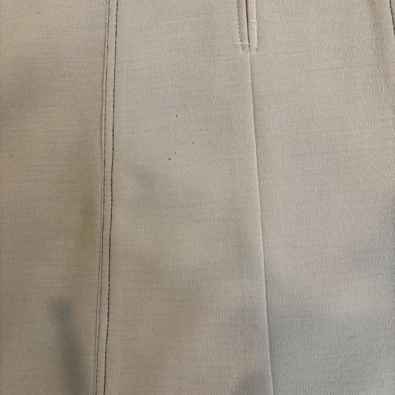Tan Collared Brown Belted Dress Brown Stitching Vintage 70s Jonathan Logan Sz S
