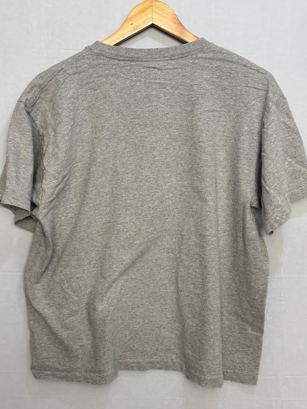 Calvin Klein Womens T-Shirt Gray Spell Out Classic Logo Short Sleeve Crop Top XL
