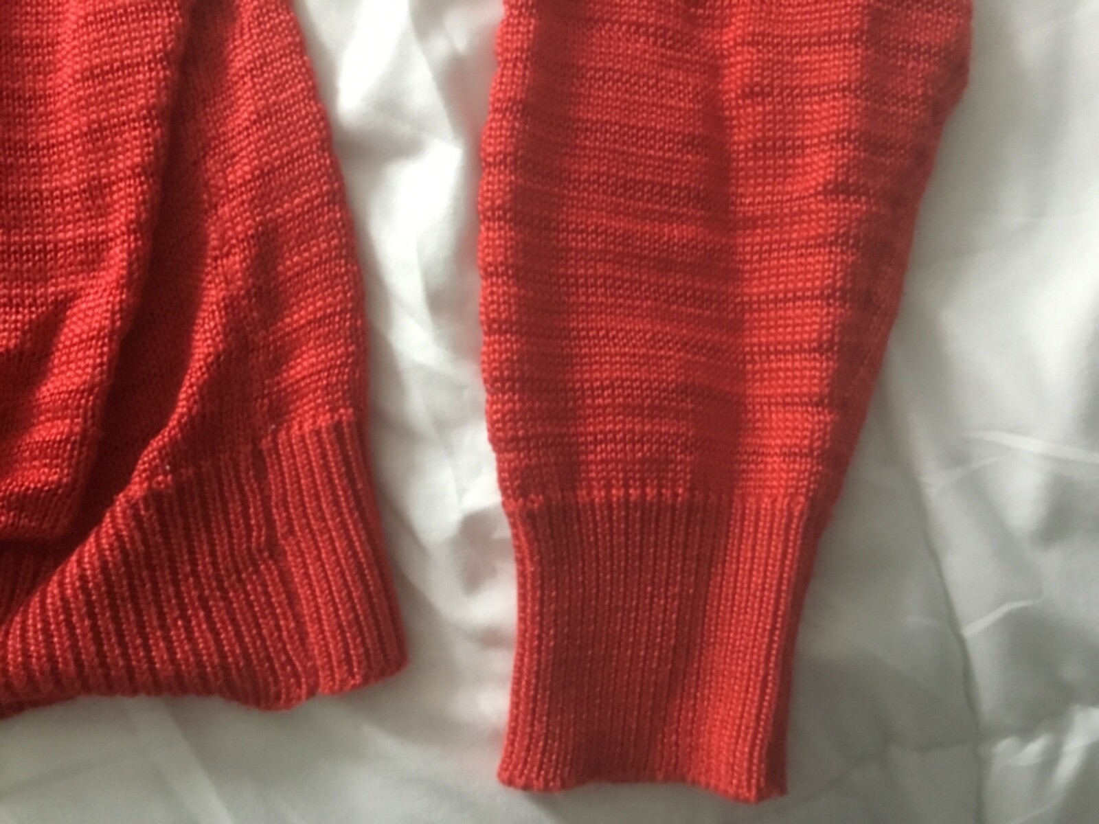 Red Fia Italia Handloomed Sweater Shell 2 Piece Set S Cardigan Vintage 80s EUC