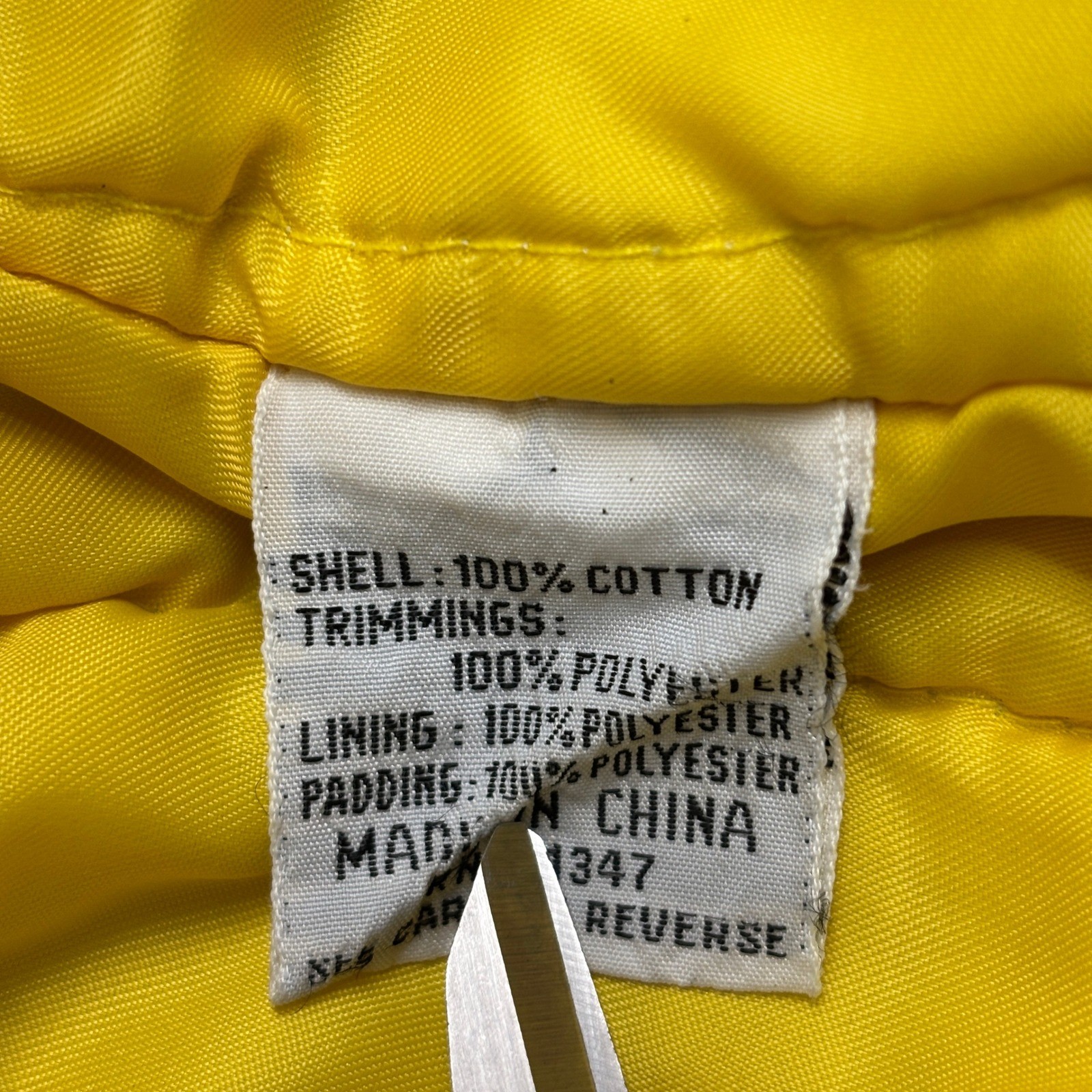 Vintage 90s Gitano Acid Wash Denim Bomber Jacket Blue Yellow Women’s Small