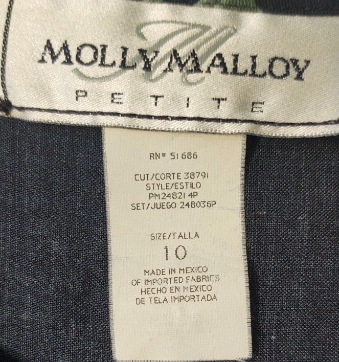 VINTAGE 90’s Molly Malloy 10P Calla Lily Floral Black Coral/Pink Maxi Dress Y2K