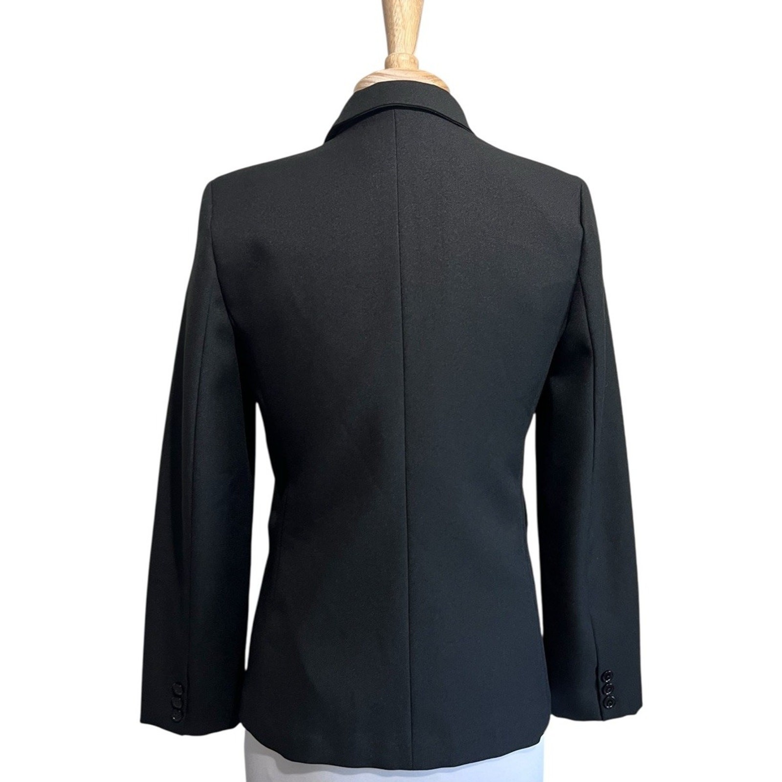 VTG Shirley of Atlanta Blazer Women 12 Black Lined Career Retro 80s