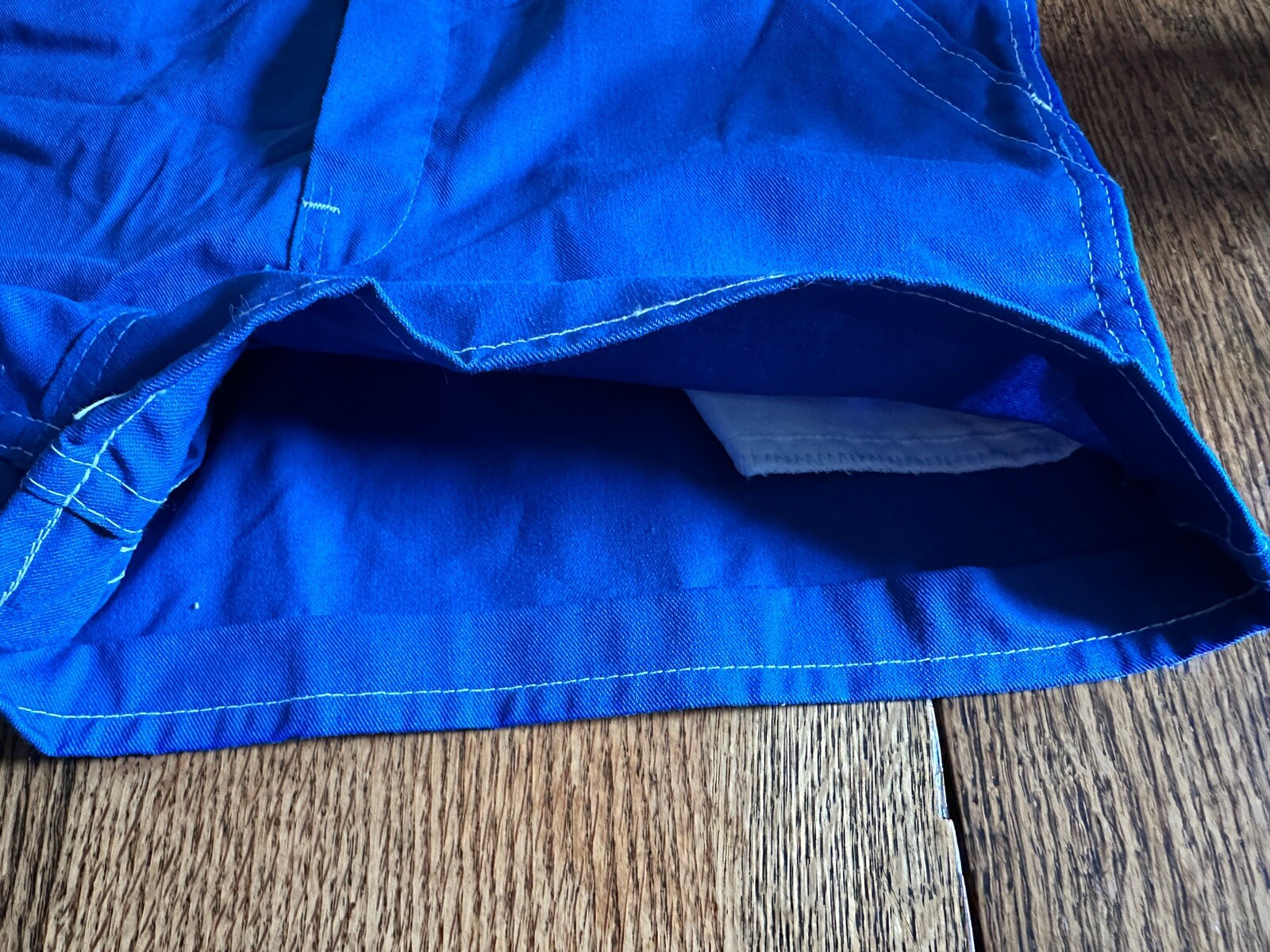 Vtg Washington Dee Cee Overalls Shorts Shortalls Blue 11/12 Not Denim Made USA