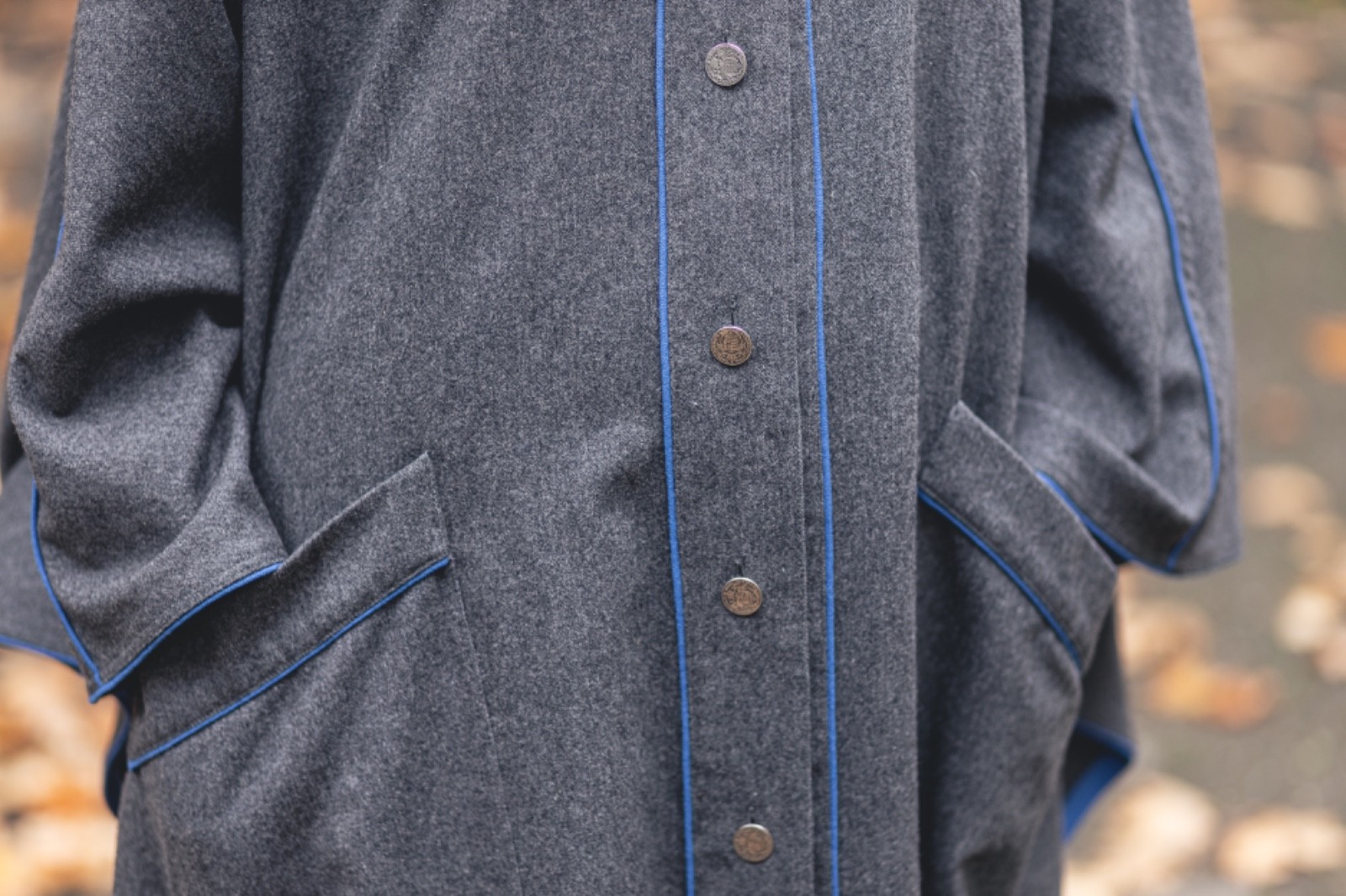 Vintage West Germany Wool Cape Coat | Avant-Garde Oversized Cloak | Minimalism