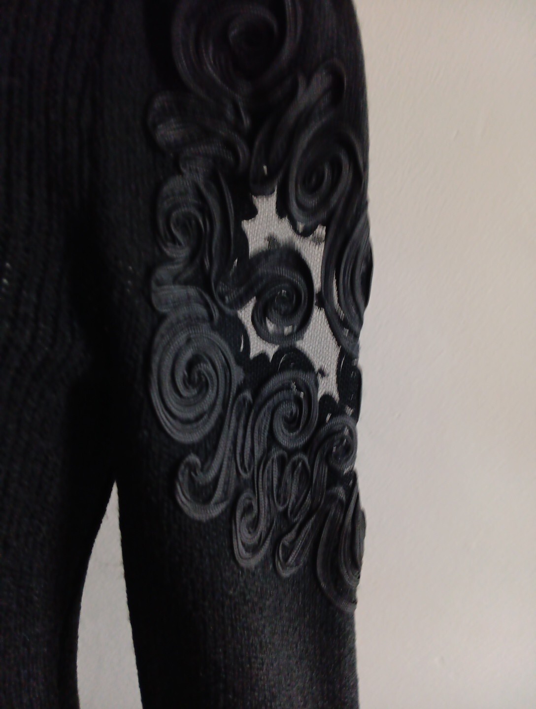 Pat Sandler For Wellmore Dress Saks Fifth Ave Black Zip Sz 4 Women’s Gorgeous